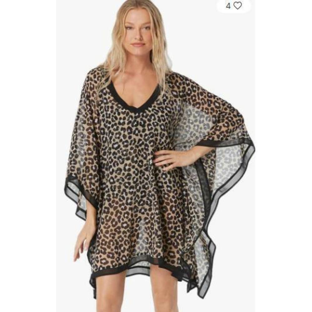 Michael Kors Swim Coverup One Size Animal Print Women's XS/S